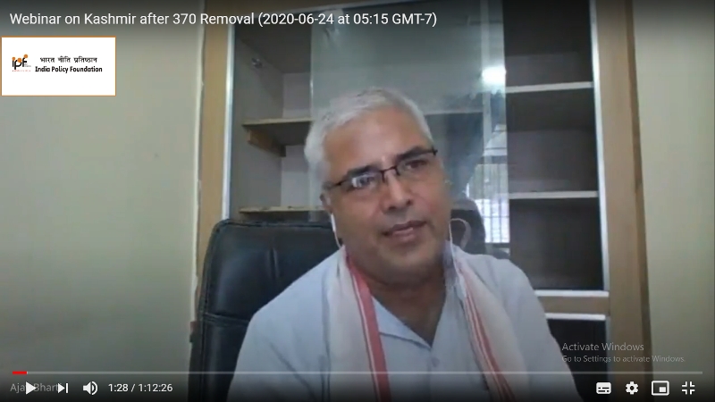 IPF Webinar on Kashmir af